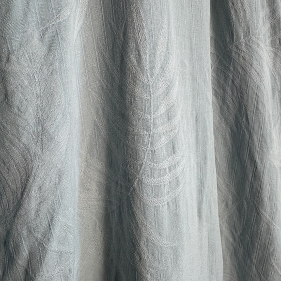 Tommy Bahama Mens 100% Silk Tropical Hawaiian Jacquard Shirt Blue‎ Size XLT Dad - Picture 8 of 16